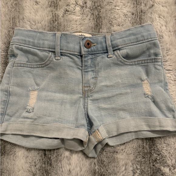 Abercrombie Kids Girls Distressed Shortie Shorts - Size 9/10 - Picture 1 of 5